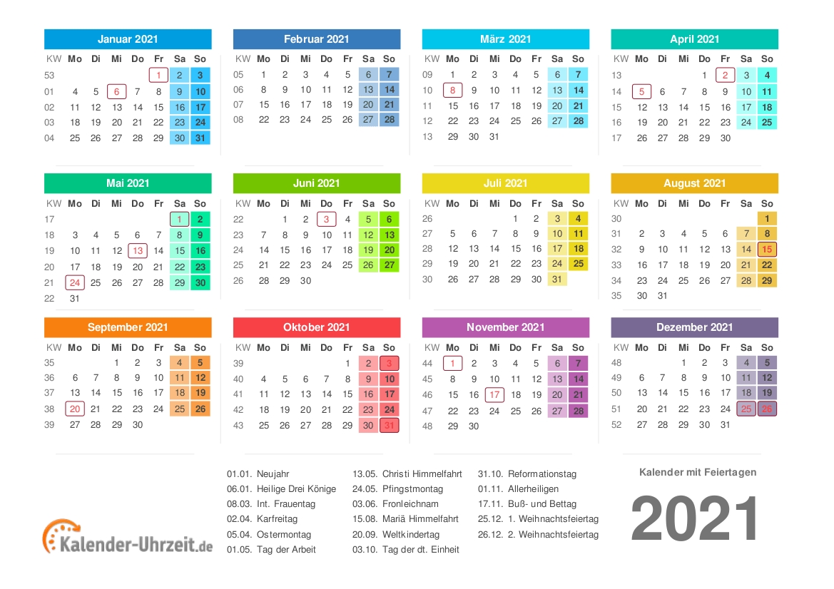 50 Kalenderwoche 2021 - Template Calendar Design