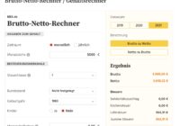 Brutto Netto Rechner 2021 Versorgungsbezüge