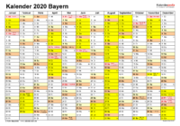 Kalenderwochen 2021 Pdf Bayern