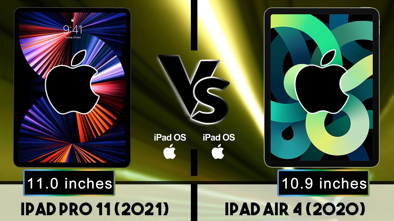 M1 iPad Pro 11 (2021) VS iPad Air 4 (2020) - YouTube