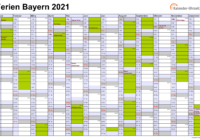 Kalender 2021 Bayern