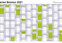 Ferien 2021 Oktober