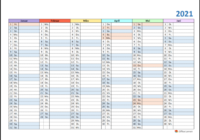 Kw Kalender 2021 Excel