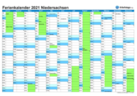 Ferien Niedersachsen 2021 Hannover