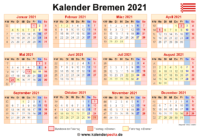 Ferien 2021 Bremen Niedersachsen