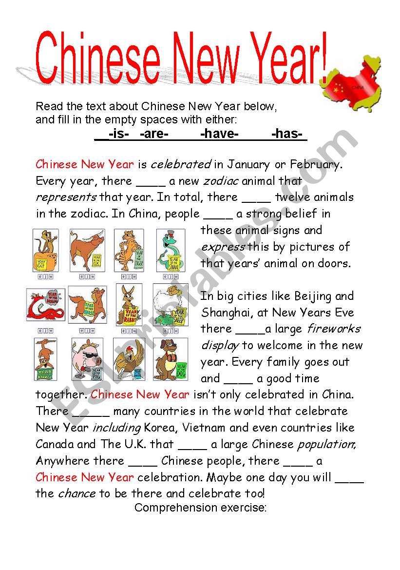 Chinese New Year Esl Activities Latest News Update