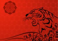 Chinese New Year Background Tiger