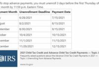 Child Tax Credit 2022 Schedule