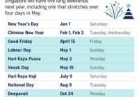 National Holidays 2022 Singapore