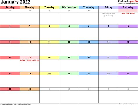 Lausd January 2022 Calendar