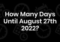 How Many Days Until April 4 2022