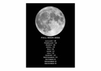 2022 Full Moon Calendar Printable