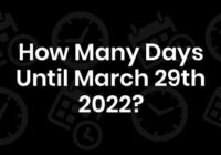 How Many Days Until Spring 2022 Countdown