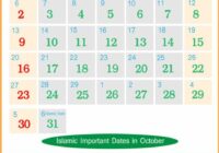 April 2022 Islamic Calendar