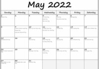 May 2022 Public Holidays