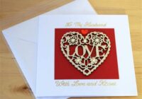 Valentines Card Husband Etsy