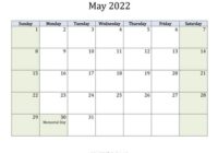 May 2022 Kohinoor Calendar