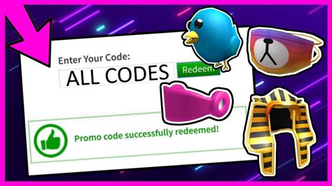 Roblox Codes 2022 Not Expired