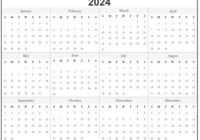 Free Printable Calendar Year