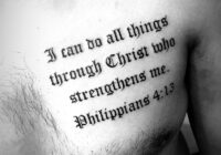 Scriptures Knowledgeable On Upper Body Tattoo