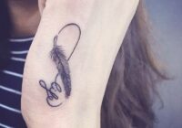 Plume Behind Ear Tattoo Definition