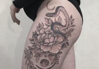 Serpent As Well As Moon Tattoo Significance