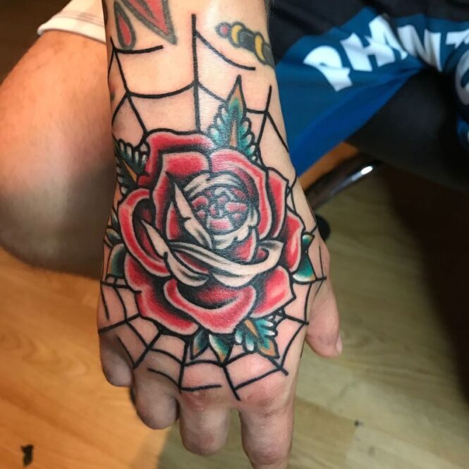 Hand Rose Tattoos